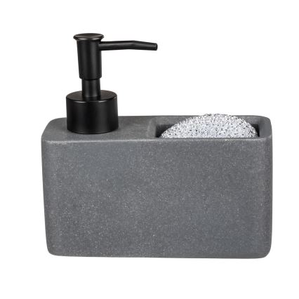 WENKO 54669100 - Dozator tekućeg sapuna RESA 14,5x14,3 cm siva/crna
