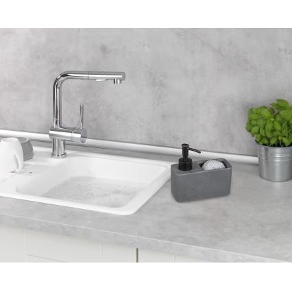 WENKO 54669100 - Dozator tekućeg sapuna RESA 14,5x14,3 cm siva/crna