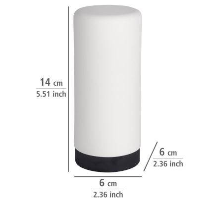 WENKO 54670100 - Dozator EASY SQUEEZ-E 6x14 cm bijeli/crni