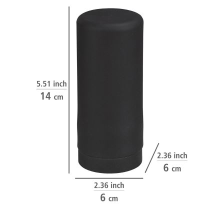 WENKO 54675100 - Dozator tekućeg sapuna EASY SQUEEZ-E 6x14 cm crni