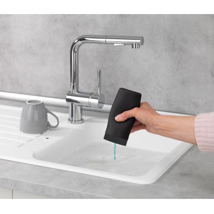 WENKO 54675100 - Dozator tekućeg sapuna EASY SQUEEZ-E 6x14 cm crni