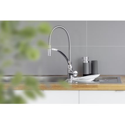 WENKO 54735100 - Stanica za pranje EASY SQUEEZ-E 15x18 cm siva/siva