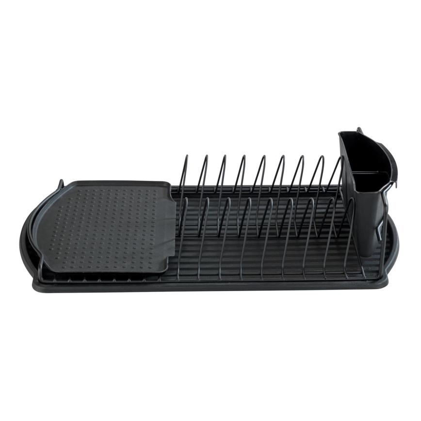 WENKO 54767100 - Sušilica za posuđe BASIC 47,5x26,5 cm crna