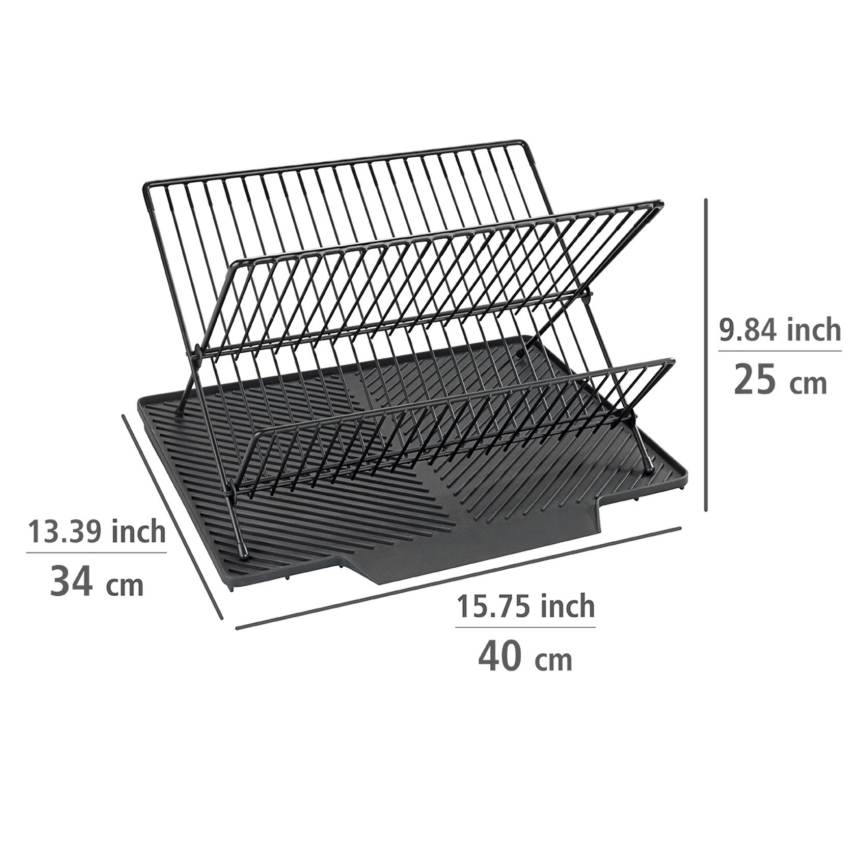 WENKO 54771100 - Sušilica za posuđe NELIA 34x40 cm crna