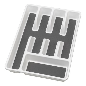 WENKO 54788100 - Uložak za pribor 26,5x36,5 cm bijeli/sivi