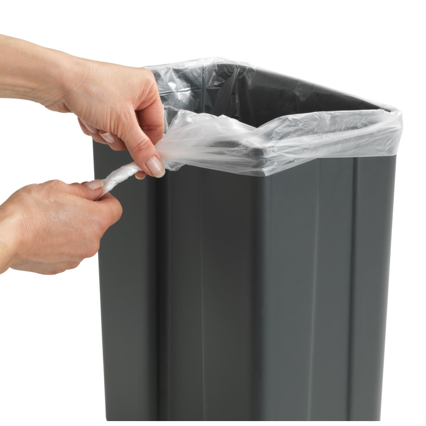 WENKO 54903100 - Koš za montažu na vrata, 26 x 36,5 cm, siva/srebrna