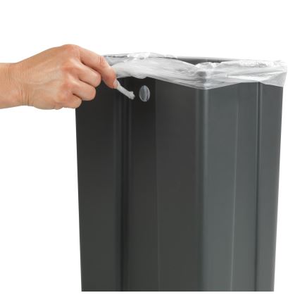 WENKO 54903100 - Koš za montažu na vrata, 26 x 36,5 cm, siva/srebrna