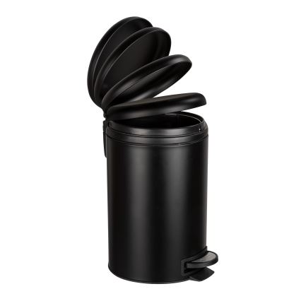 WENKO 54913100 - Koš za smeće LEMAN 25x38 cm crni