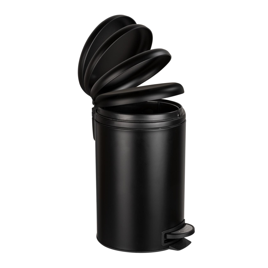 WENKO 54913100 - Koš za smeće LEMAN 25x38 cm crni