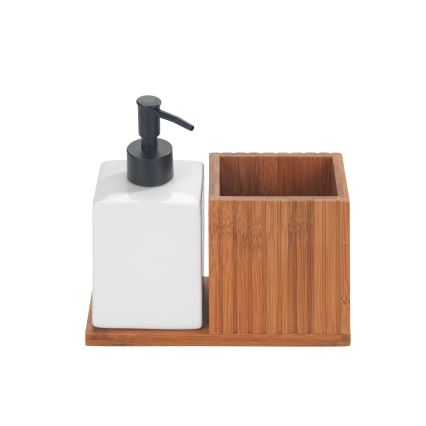 WENKO 54944100 - Dozator sapuna MERA 18,5x17 cm smeđi