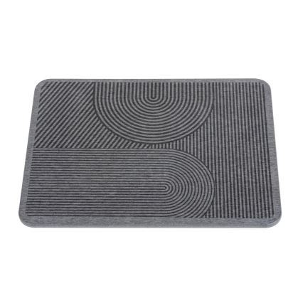 WENKO 54955100 - Podloga za sušenje posuđa DAMON 40x30 cm diatomit/siva
