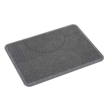 WENKO 54955100 - Podloga za sušenje posuđa DAMON 40x30 cm diatomit/siva