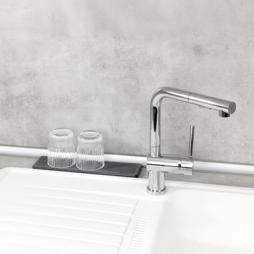 WENKO 54957100 - Podloga za kapanje DAMON 30x8 cm siva