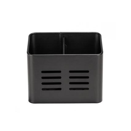 WENKO 55024100-Košarica za pribor BLACK OUTDOOR KITCHEN 16x13,5 cm crna