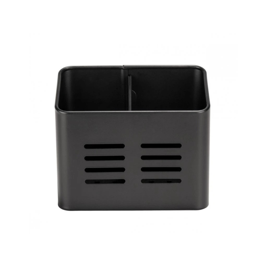 WENKO 55024100-Košarica za pribor BLACK OUTDOOR KITCHEN 16x13,5 cm crna