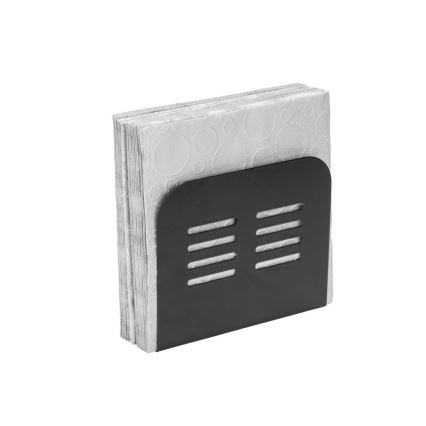 WENKO 55025100-Držač salveta BLACK OUTDOOR KITCHEN 15x12,5 cm crna