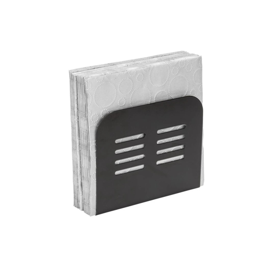 WENKO 55025100-Držač salveta BLACK OUTDOOR KITCHEN 15x12,5 cm crna