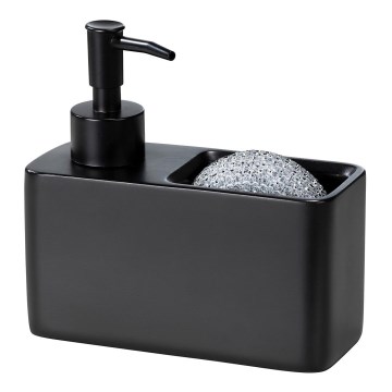 WENKO 55076100 - Dozator tekućeg sapuna BLACK OUTDOOR KITCHEN 14,5x14,3 cm crni