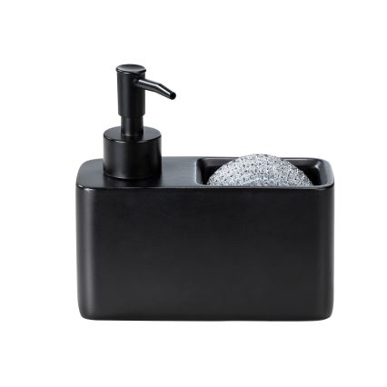 WENKO 55076100 - Dozator tekućeg sapuna BLACK OUTDOOR KITCHEN 14,5x14,3 cm crni