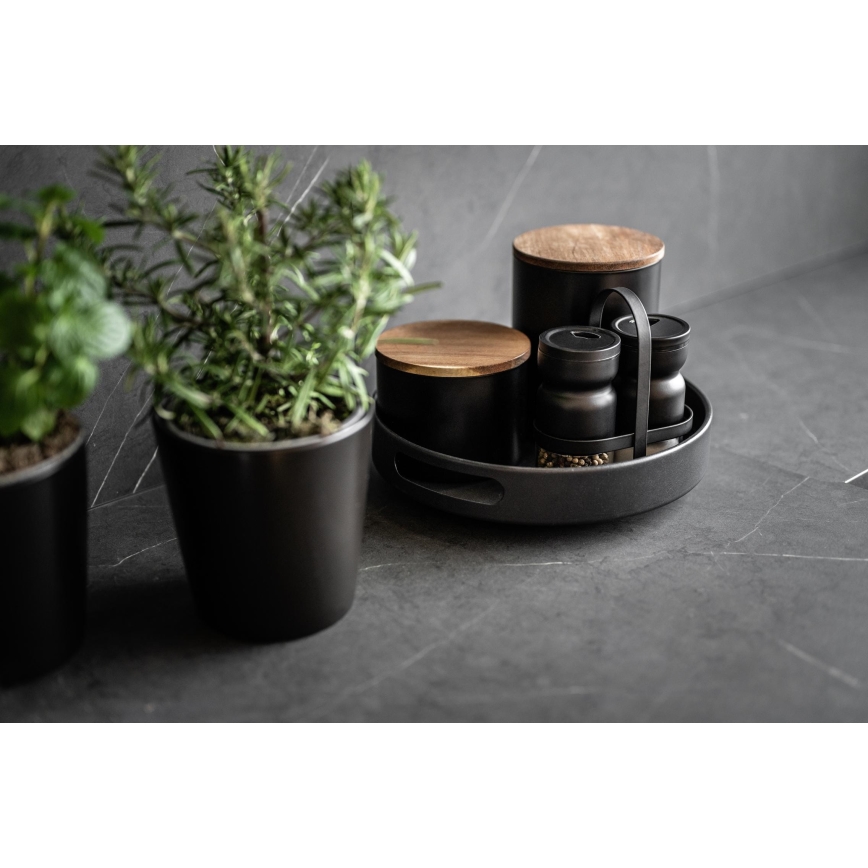 WENKO 55098100 - Pladanj BLACK OUTDOOR KITCHEN 26x6 cm crni