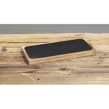 WENKO 55103100 - Daska za rezanje BLACK OUTDOOR KITCHEN 30x15 cm smeđa/siva