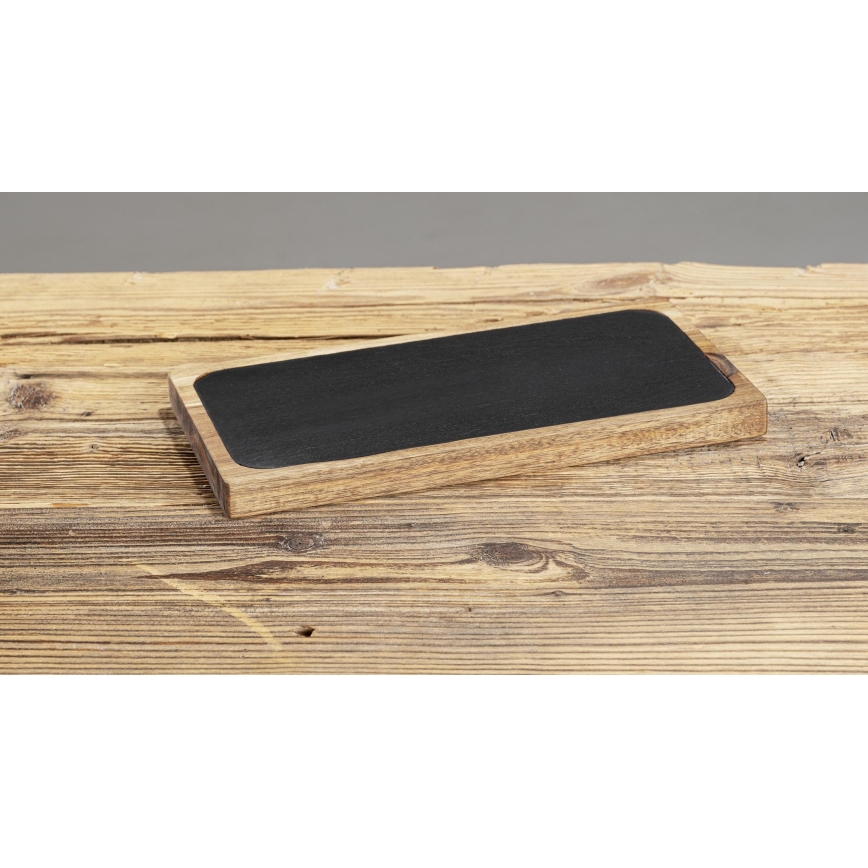 WENKO 55103100 - Daska za rezanje BLACK OUTDOOR KITCHEN 30x15 cm smeđa/siva