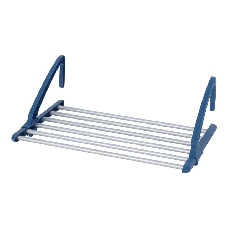 WENKO 63005800 - Sušilo za rublje 37,5x21 cm od nehrđajućeg čelika/srebrno/plavo