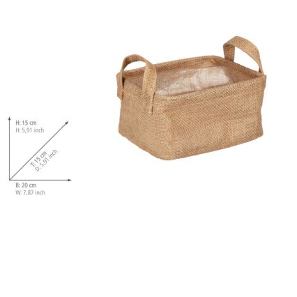 WENKO 64470100 - Koš JUNA 20x15 cm smeđi