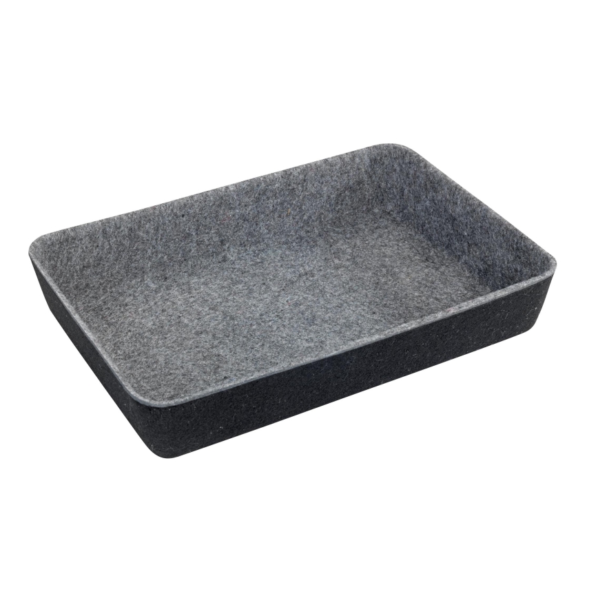 WENKO 64502100 - Organizator ladice FELT 28,5x20 cm siva