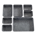 WENKO 64502100 - Organizator za ladice FELT 28,5x20 cm sivi