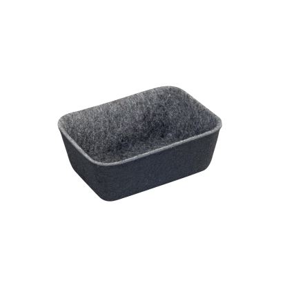 WENKO 64502100 - Organizator za ladice FELT 28,5x20 cm sivi