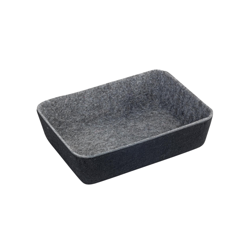 WENKO 64502100 - Organizator za ladice FELT 28,5x20 cm sivi