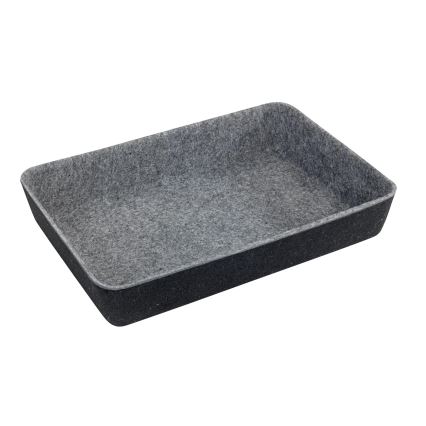 WENKO 64502100 - Organizator za ladice FELT 28,5x20 cm sivi