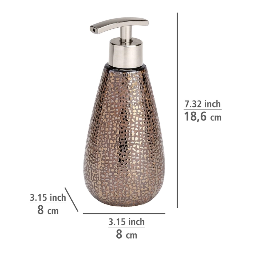 WENKO 69109800 - Kupaonski set MARRAKESH 12,5x41 cm smeđi