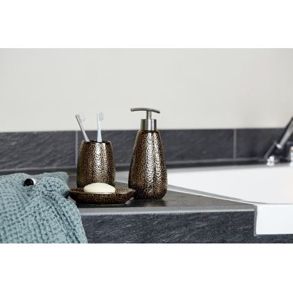 WENKO 69109800 - Kupaonski set MARRAKESH 12,5x41 cm smeđi