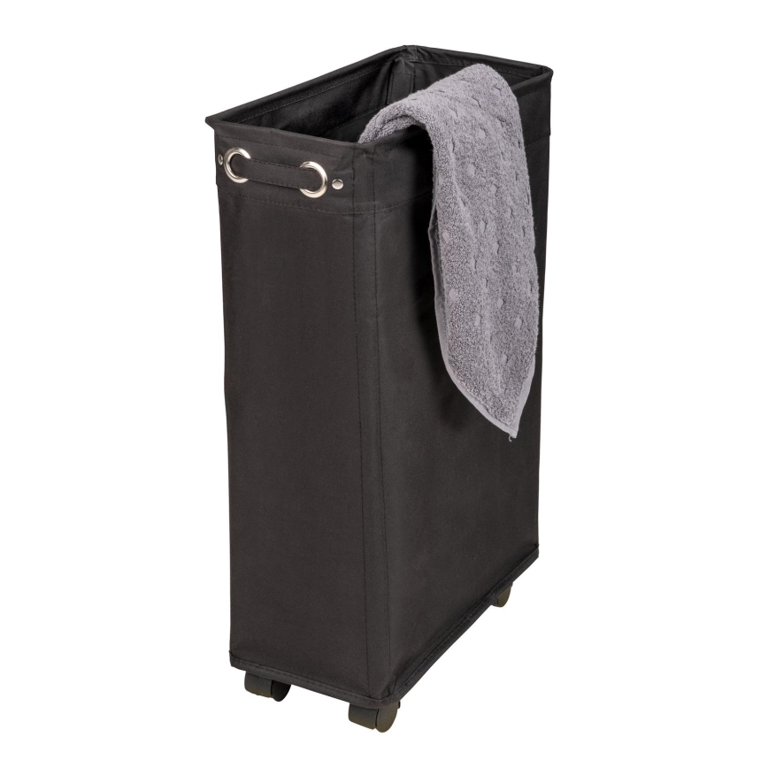 WENKO 69737800 - Koš za rublje CORNO 18,5x60 cm crna