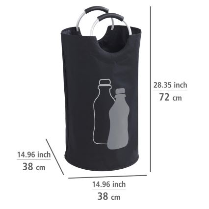 WENKO 69767800 - Torba JUMBO 38x72 cm crna