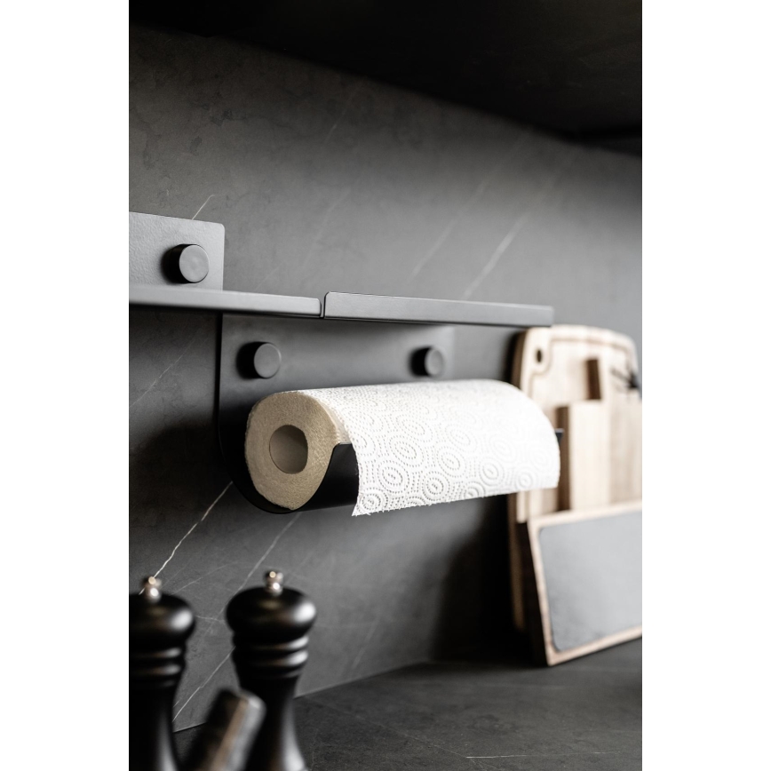 WENKO 71144800 - Držač role JET 30x15 cm crni