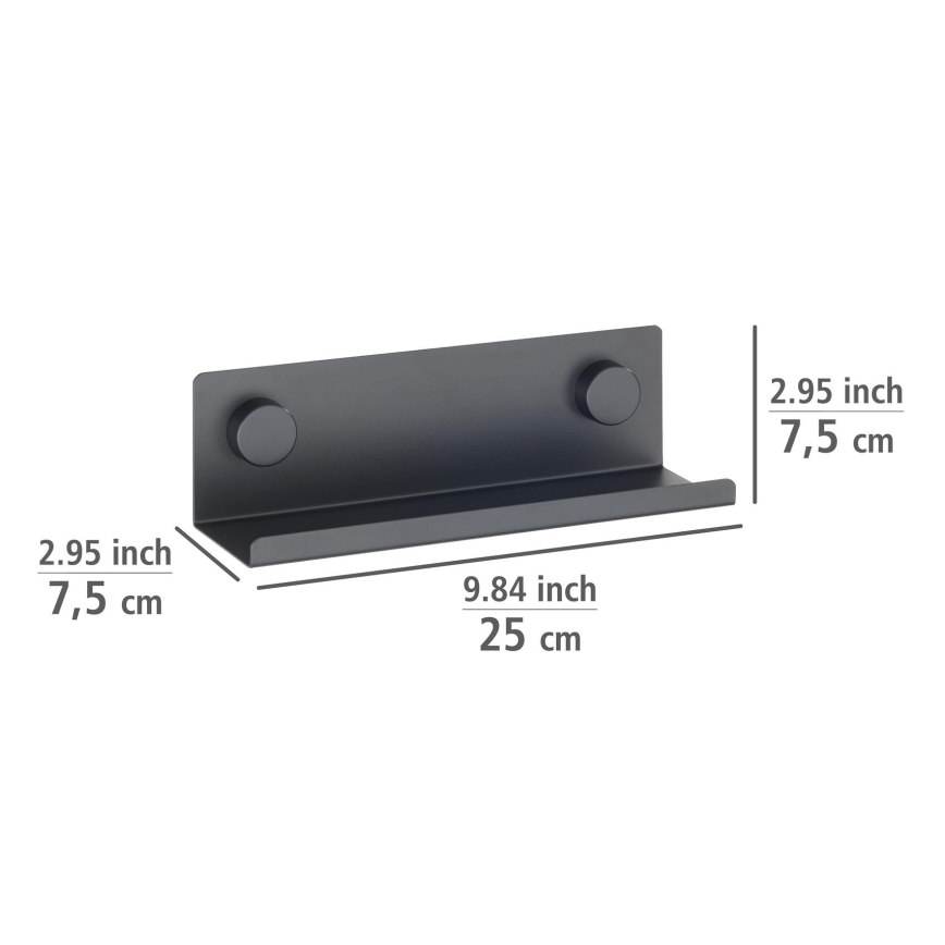 WENKO 71145800 - Stalak JET 25x7,5 cm crni