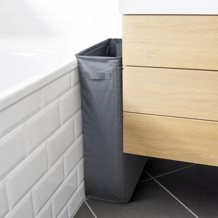 WENKO 71299800 - Koš za rublje SLIM 20x60 cm antracit