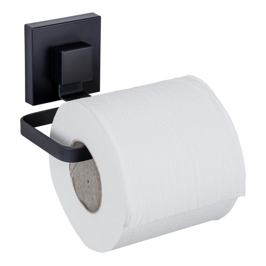 WENKO 71447800 - Držač toaletnog papira VACUUM-LOC QUADRO ED 14x11 cm crni