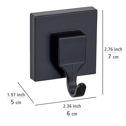 WENKO 71448800 - Kuka VACUUM-LOC QUADRO ED 6x7 cm crna