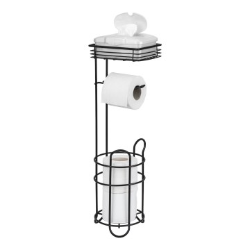 WENKO 71451800 - Držač toaletnog papira 16x59 cm crni