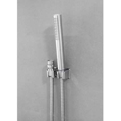 WENKO 81340100 - Tuš DUO 170x2,7 cm sjajni krom/srebrna/siva