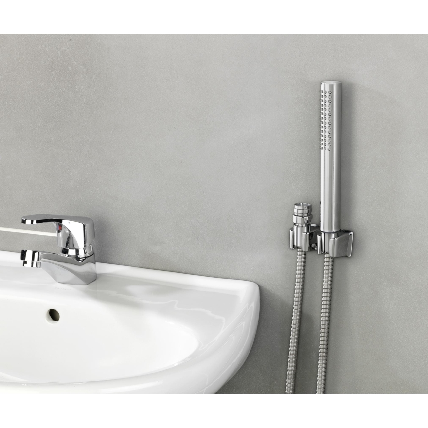 WENKO 81340100 - Tuš DUO 170x2,7 cm sjajni krom/srebrna/siva