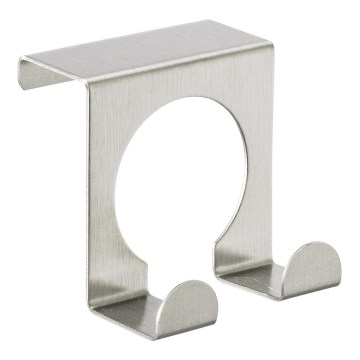 WENKO 8411100 - Kukica 5x5 cm, nehrđajući čelik/srebrna