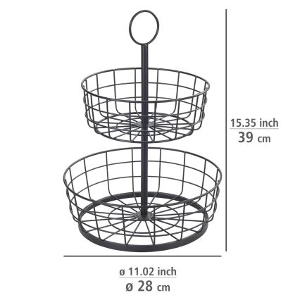 WENKO 88740800 - Koš LOFT 28x39 cm crni