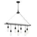 Westinghouse 6116440 - Luster na lancu ASHWOOD 7xE27/60W/230V