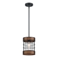Westinghouse 61179 - Luster na sajli LANGSTON 1xE27/60W/230V Ø 19 cm izgled starog drva