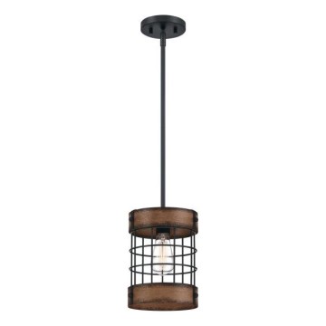 Westinghouse 61179 - Luster na sajli LANGSTON 1xE27/60W/230V Ø 19 cm izgled starog drva